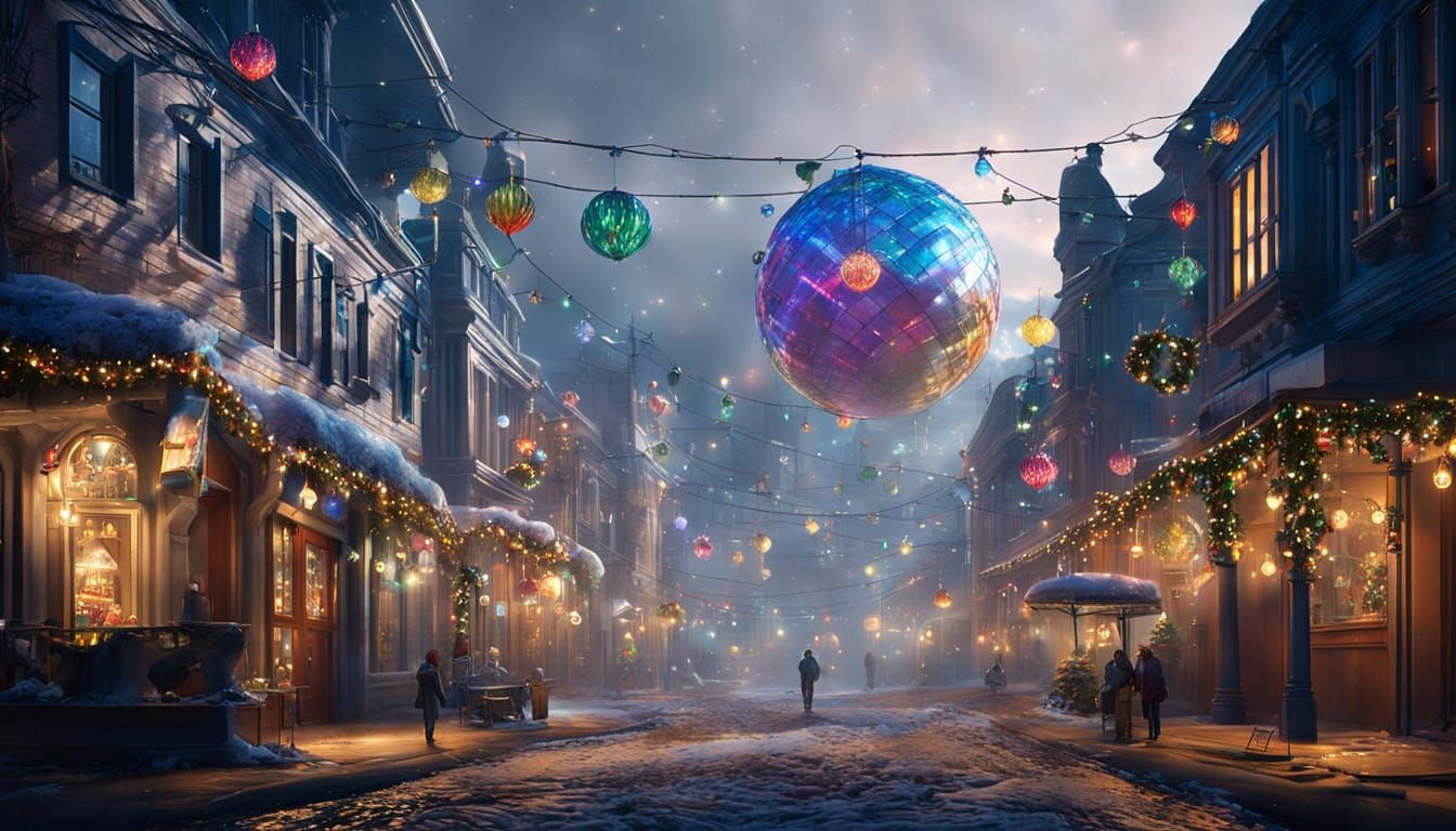 Winter Wonderland in Vibrant Holiday Lights