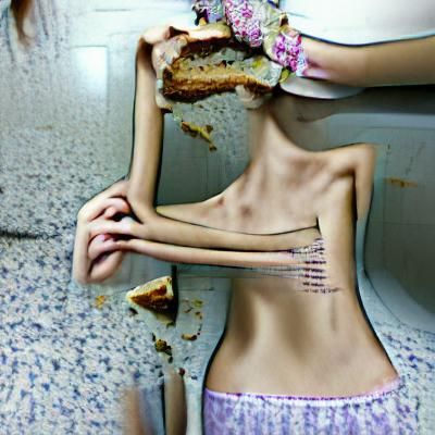 AI Interpretation of Anorexia Concept