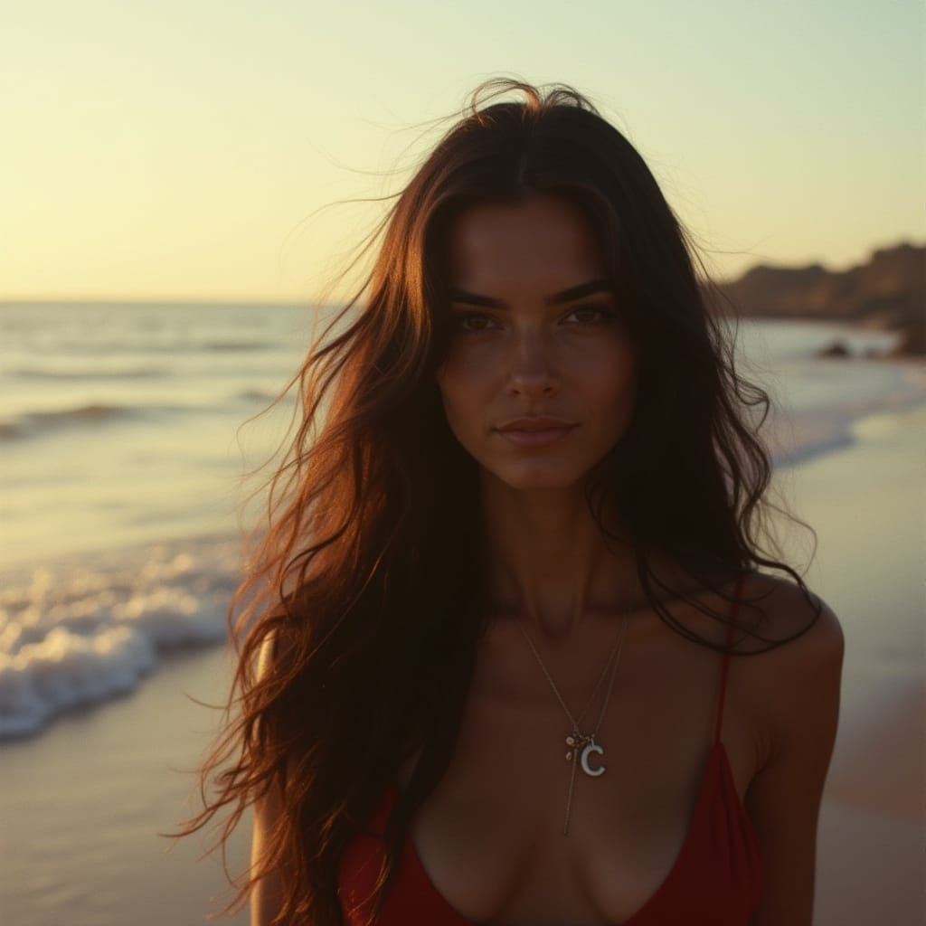 Romantic Morning on the Beach in Cinematic Style