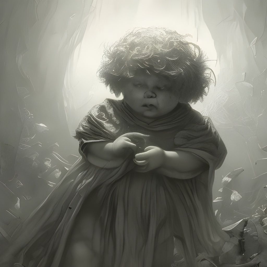 Horror Cabbage Patch Doll in Doré Style