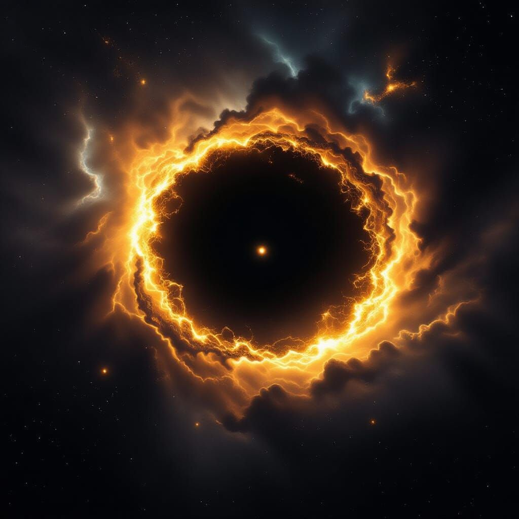 Black Hole Accretion Disk with Golden Particles