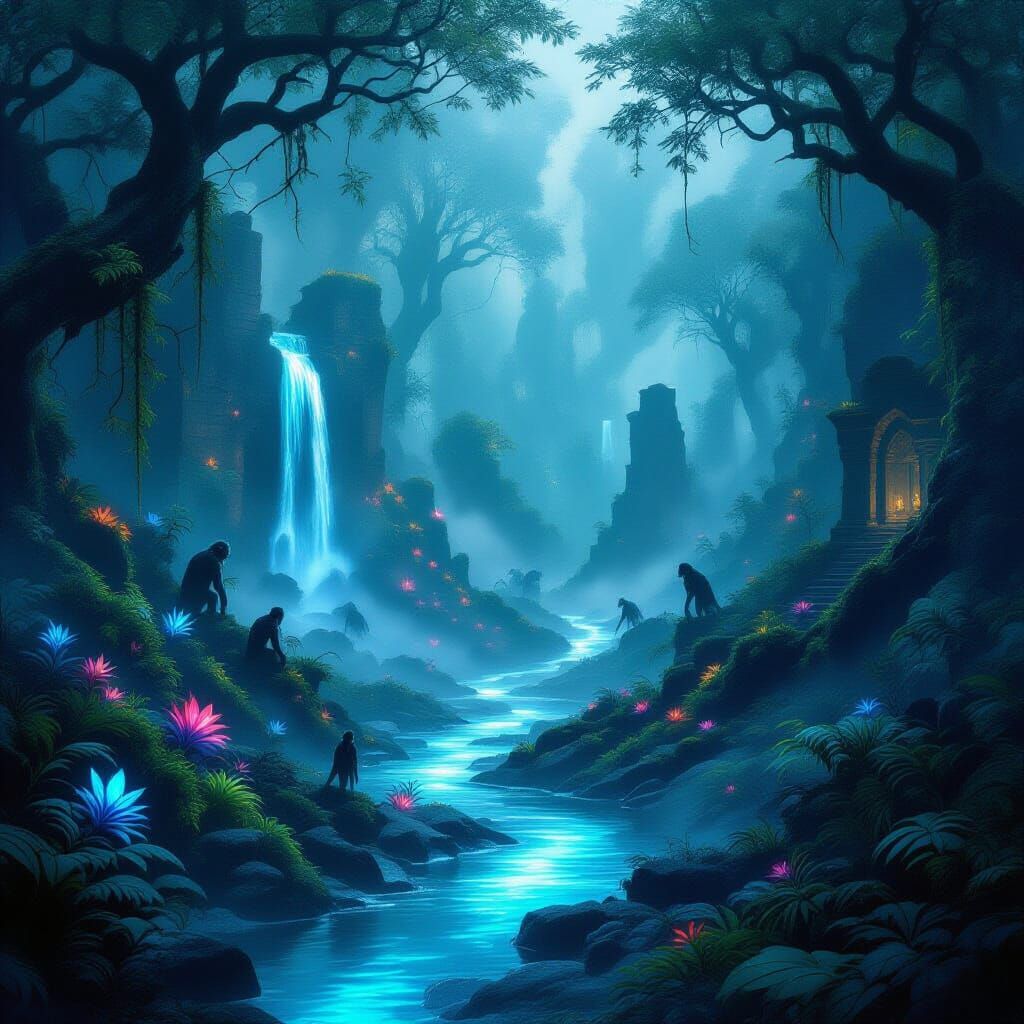 Mystical Forest Environment Concept Art
