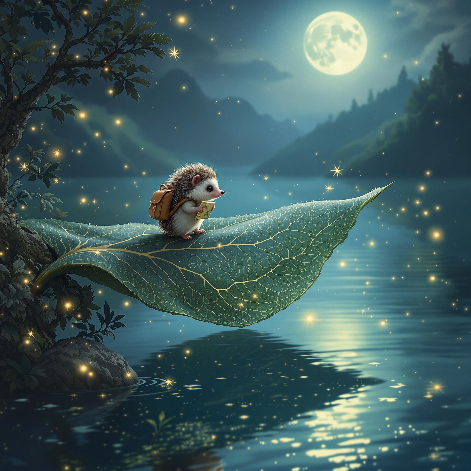 Mystical Hedgehog Embarks on an Enchanted Journey Across a M...