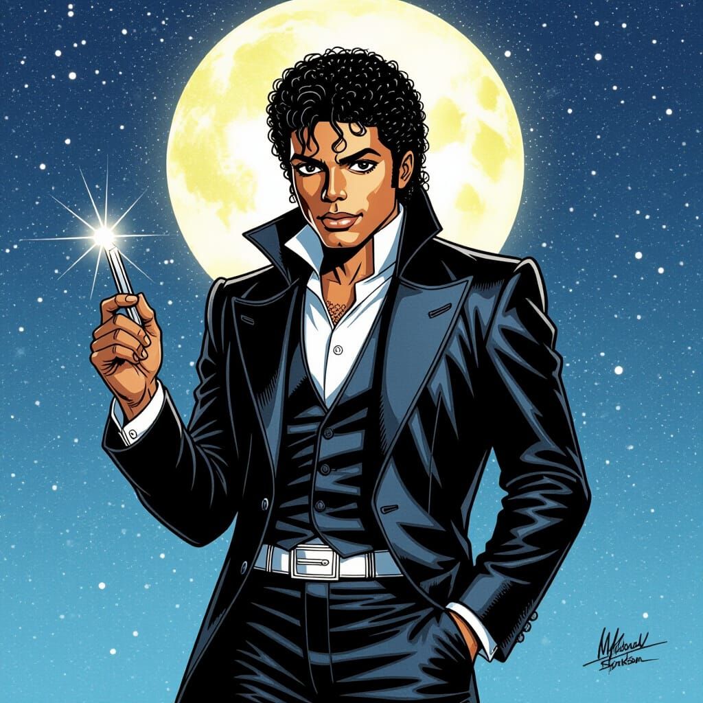 Michael Jackson's Thriller Comic Book Art