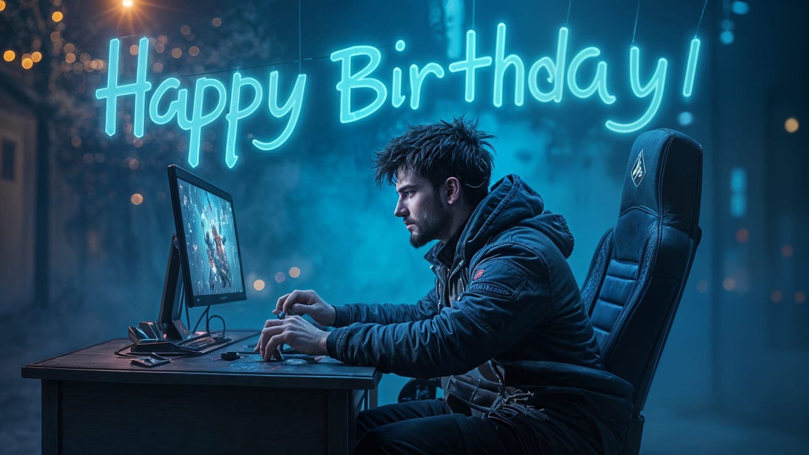 Happy Level Up Day Gaming Birthday Card