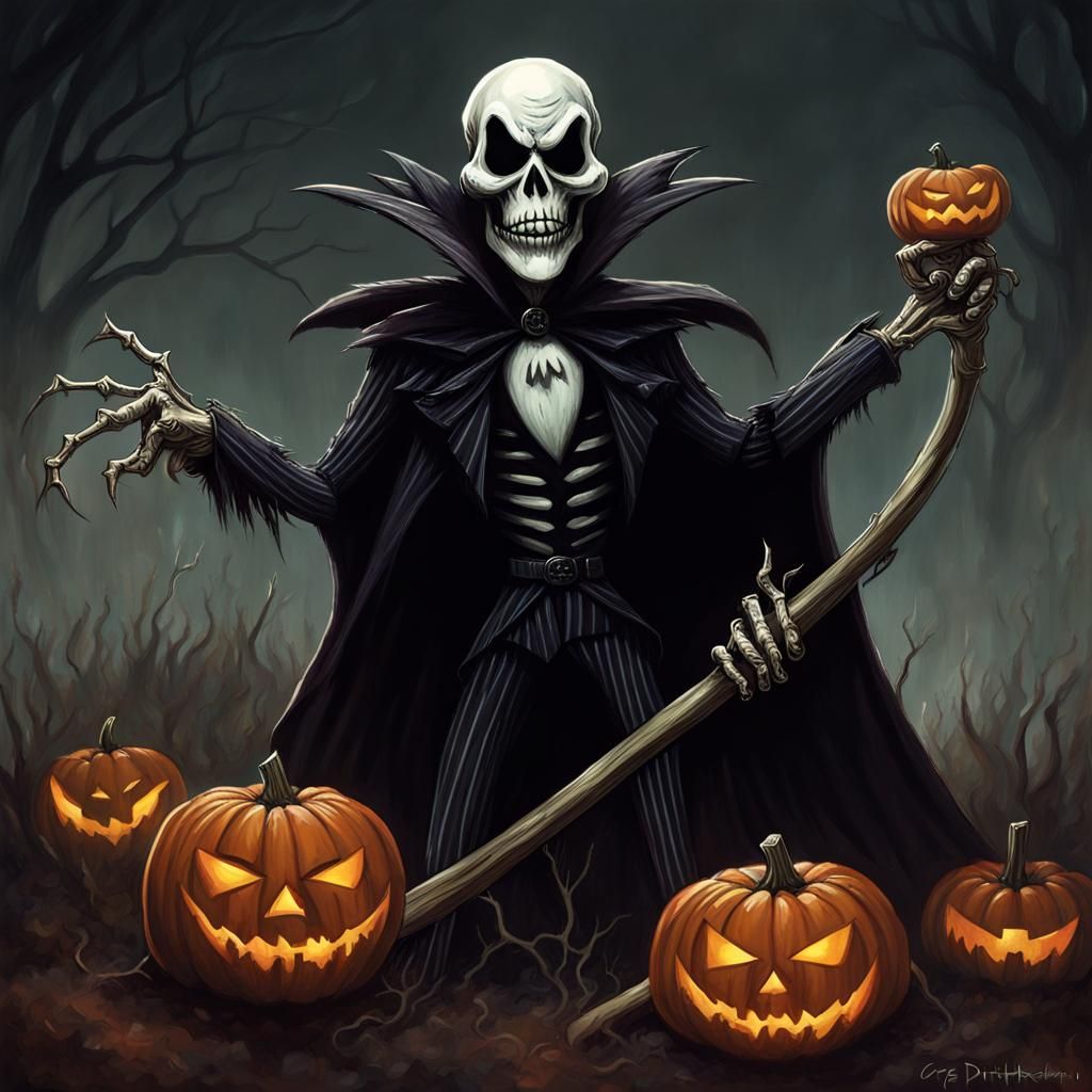 Sinister Jack Pumpkin King Artwork