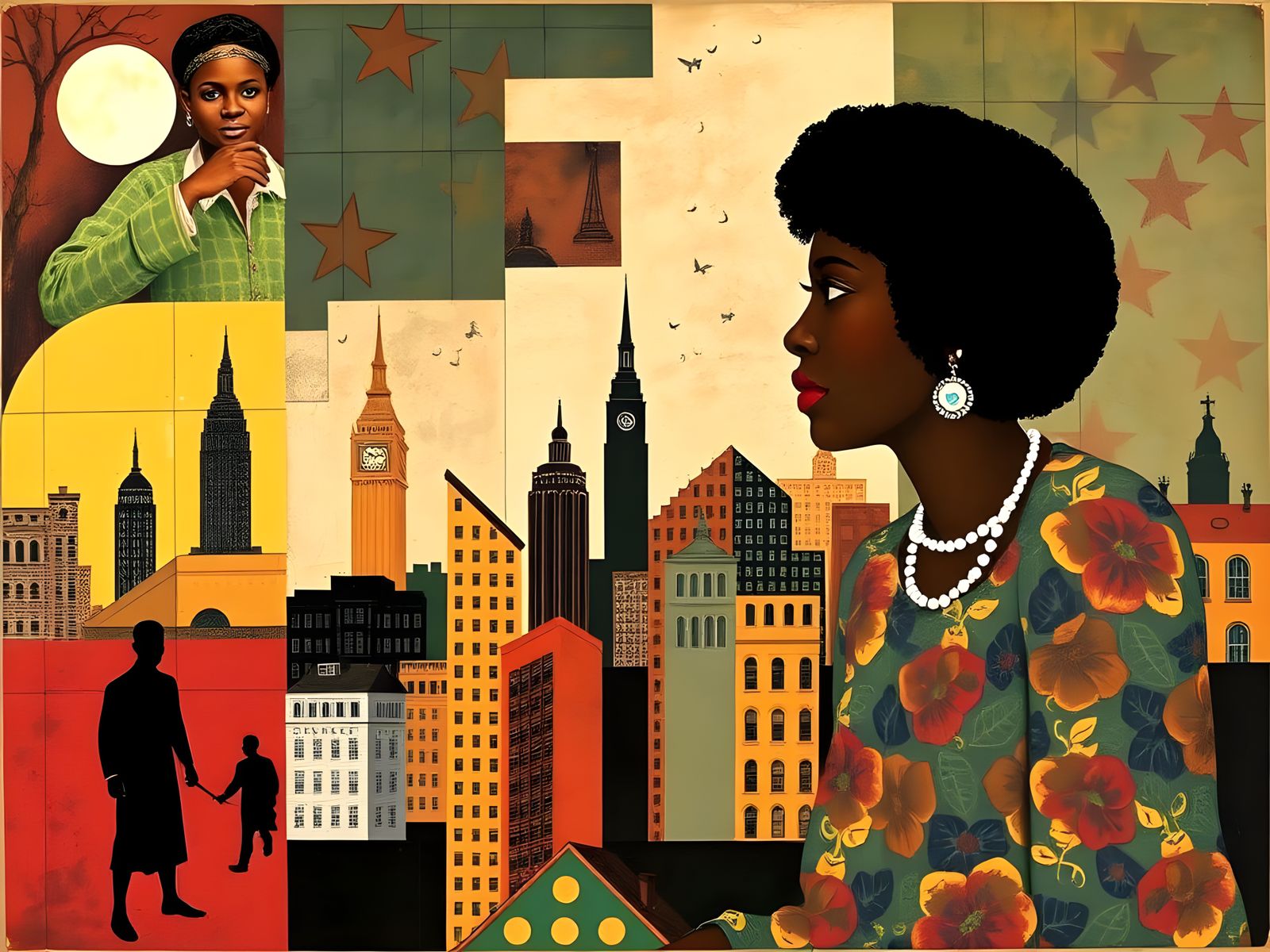 Romare Bearden-Inspired Harlem Renaissance Collage