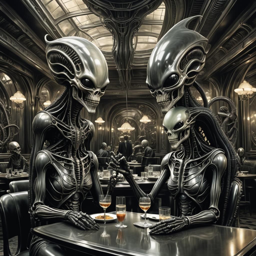 Aliens on a Date: H.R. Giger Surrealism