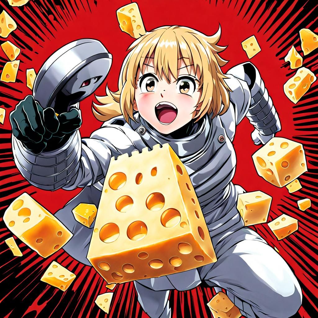 Evil Cheese Grater Pursues Frightened Cheese Roll