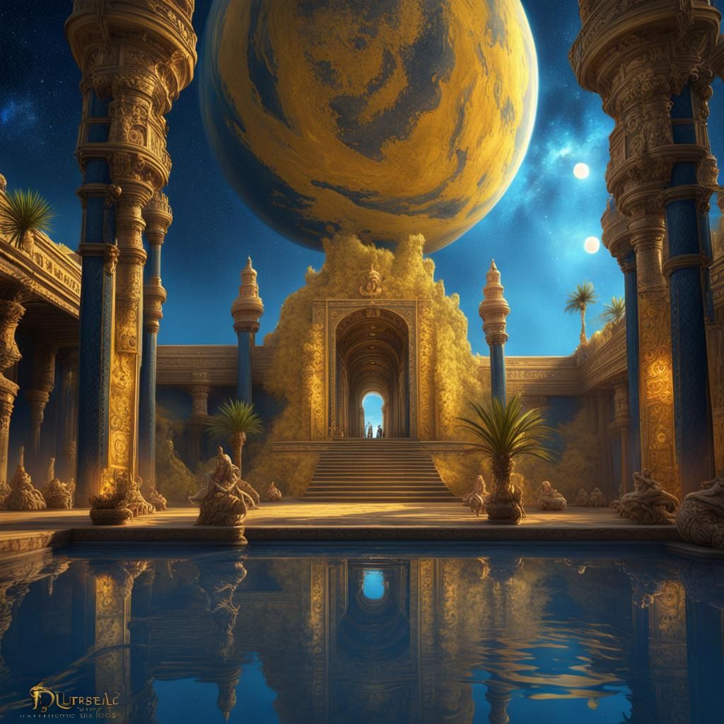 Dama de Elche in a Fantastic Ancient Universe