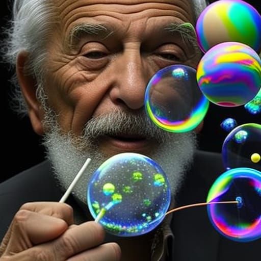 Planetary Soap Bubbles Blown by Wise Old Man