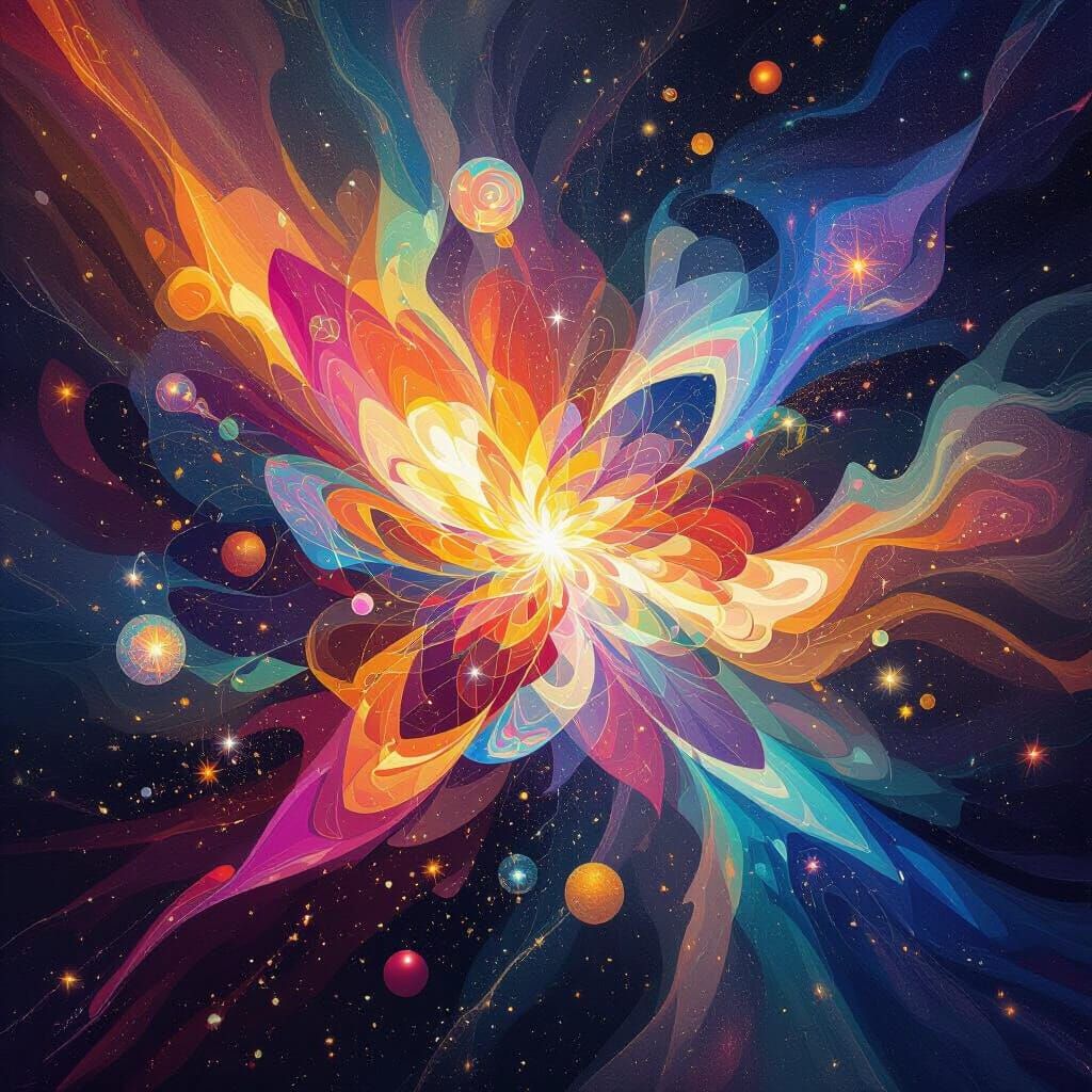 Abstract Supernova Explosion of Color and Light