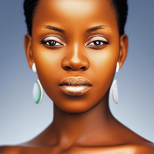 Celestial African Woman Portrait: Professional Photography S...