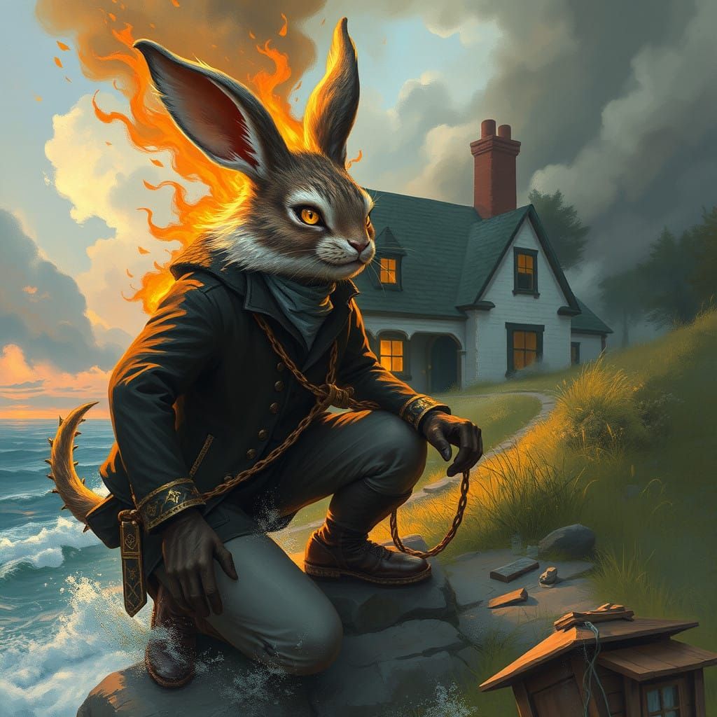 Fiery Escape: A Dark Fantasy Transformation