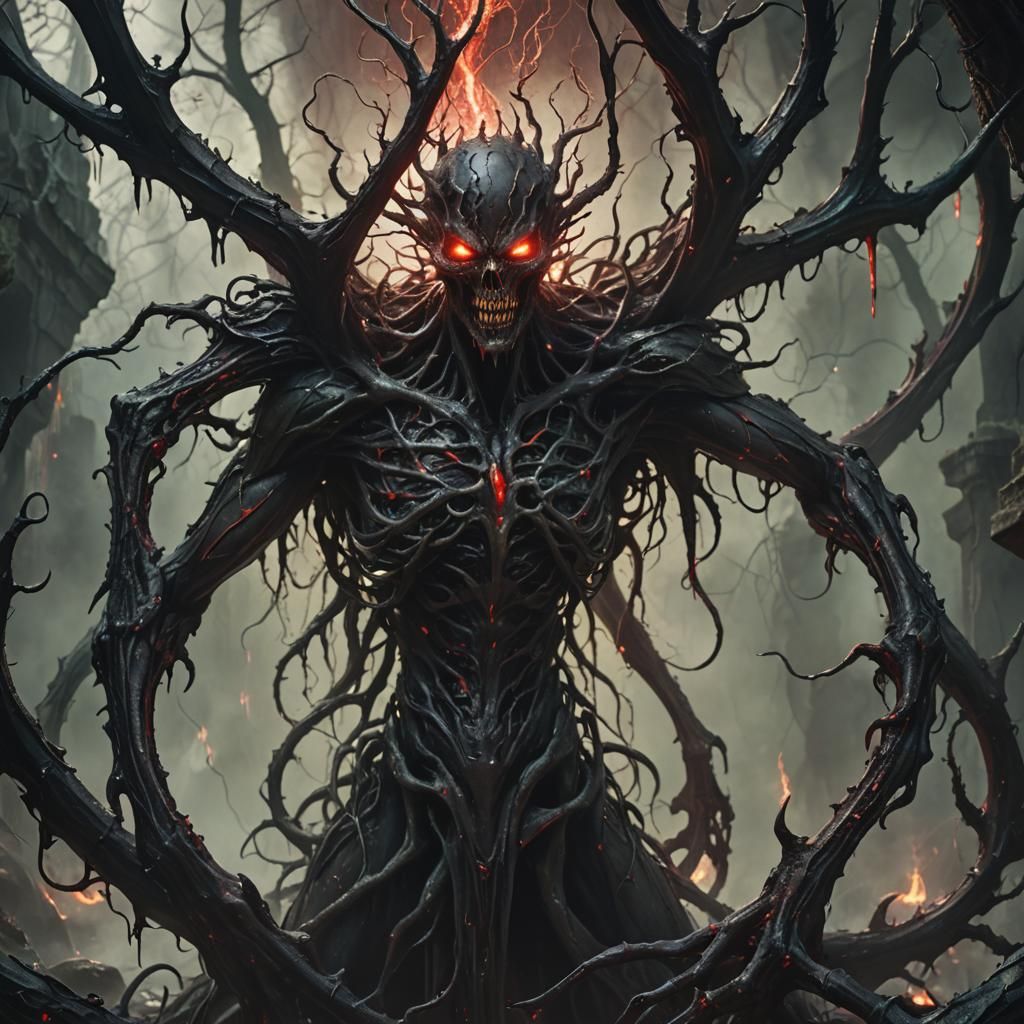 Maelstrom Dreadfiend in Dark Fantasy Matte Painting