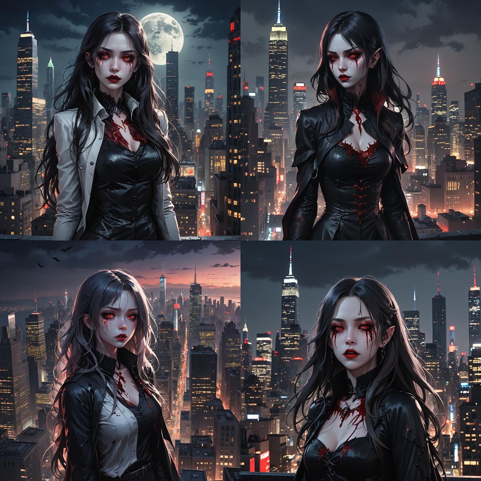 Vampire in New York City, 3D Anime Art