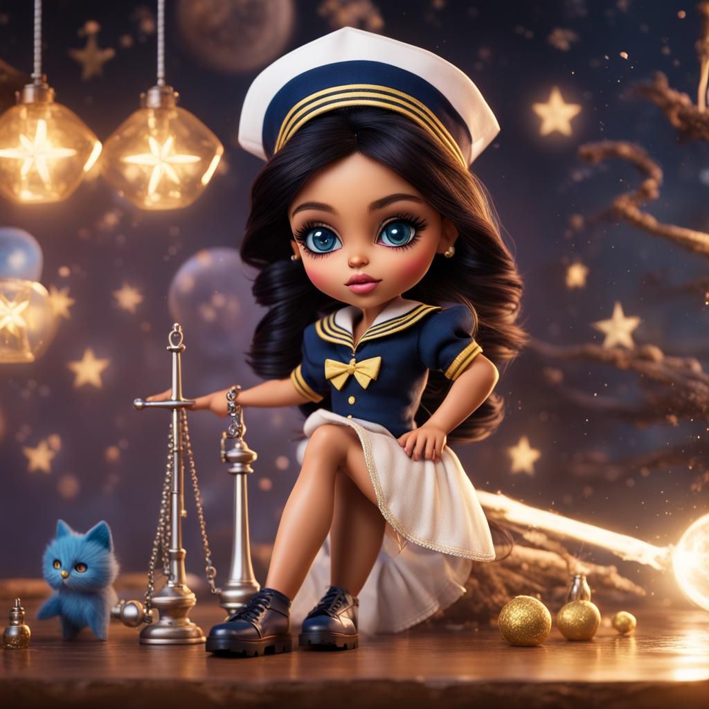 Hyperrealistic Bratz Doll as Sailor Star Maker