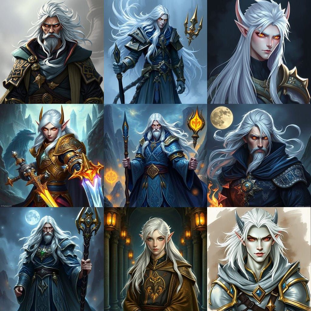 Vali Ravenclaw as a male World Of Warcraft Character with wh...