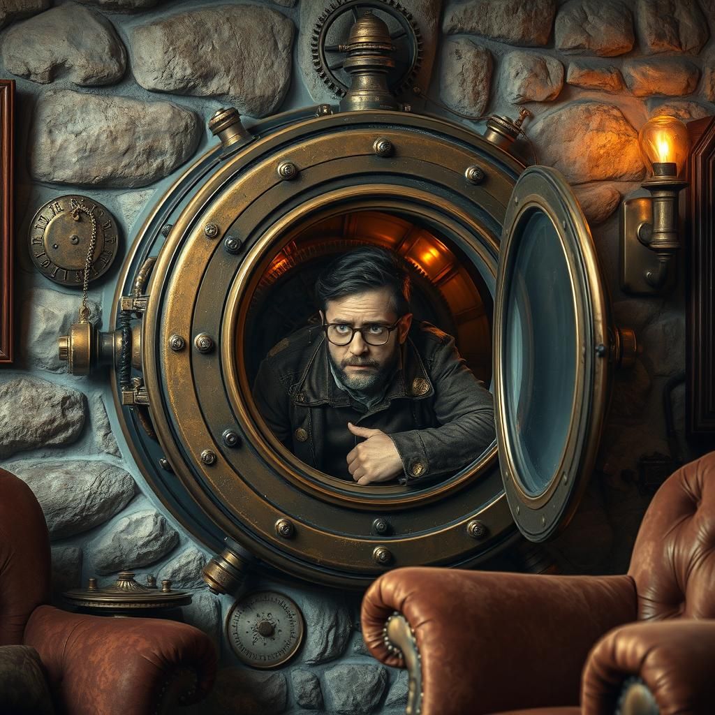 Steampunk Time Machine Emerges in Cosy Chamber