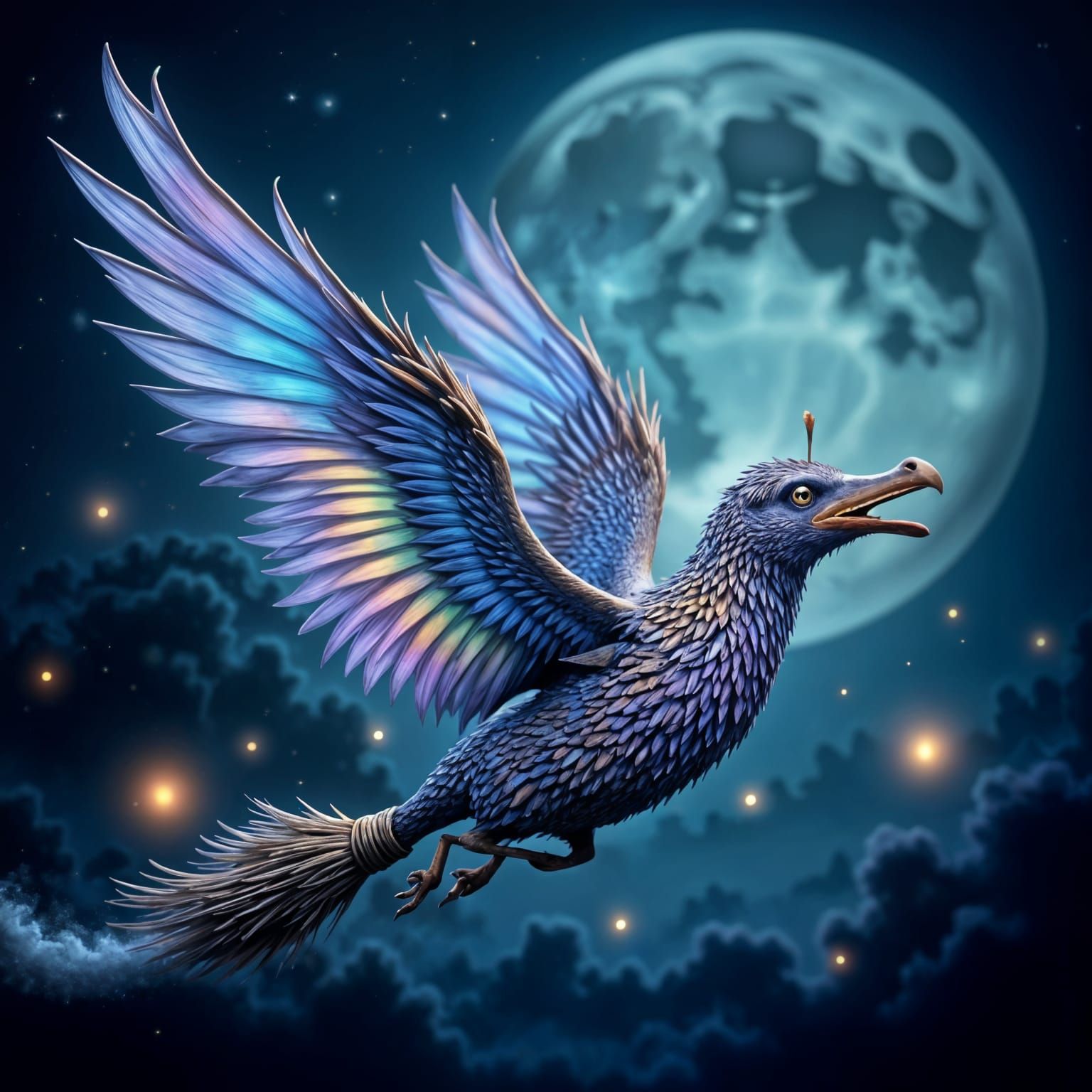 Mystical Broom Soars with Whispering Magic