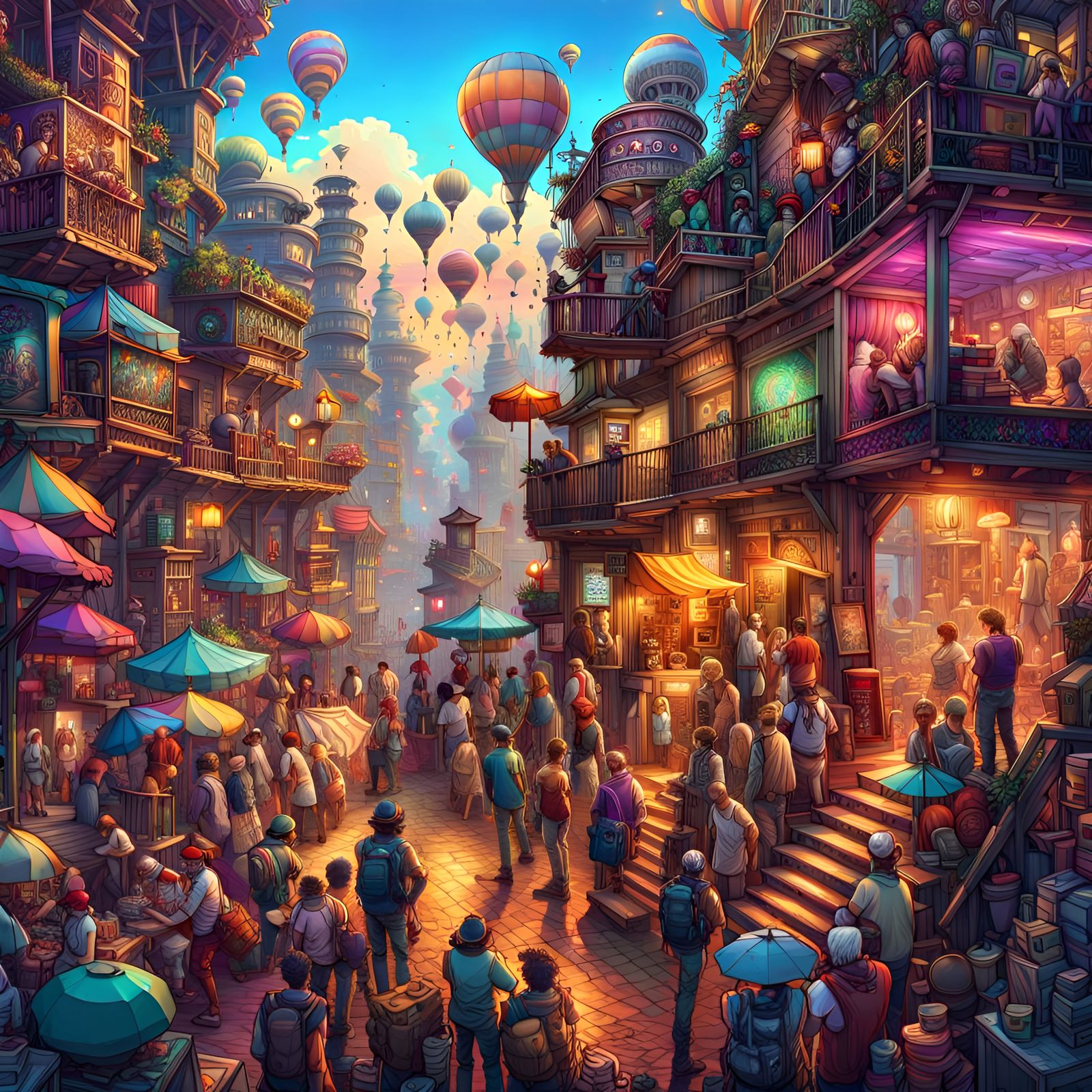 Chaotic Summer Town v7