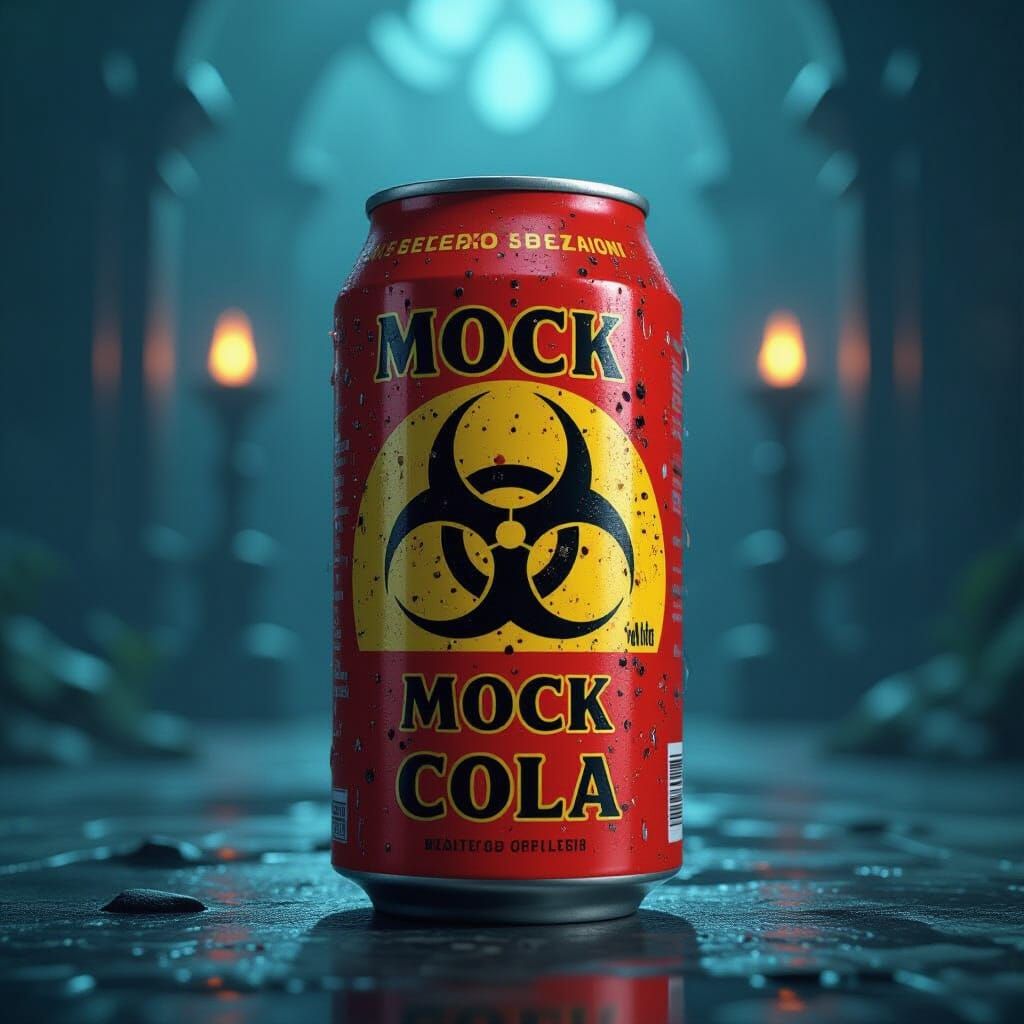 Mocka Cola Health Hazard in Syd Mead Style