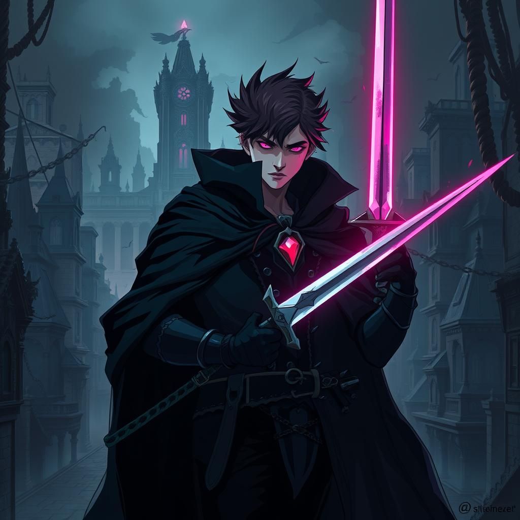 Dark Gothic Steven Universe as Vampire Hunter