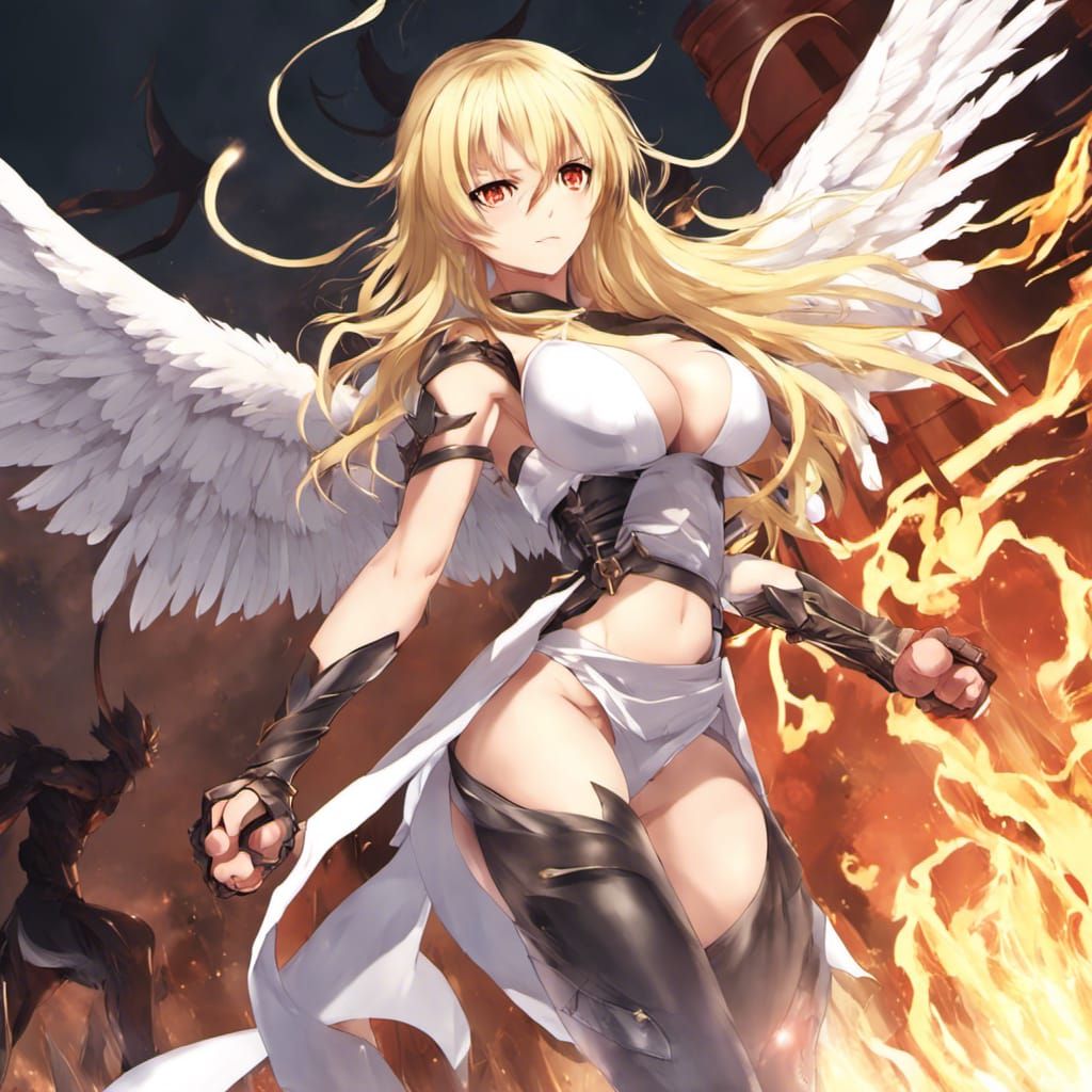 Anime Angel Fighting Demons