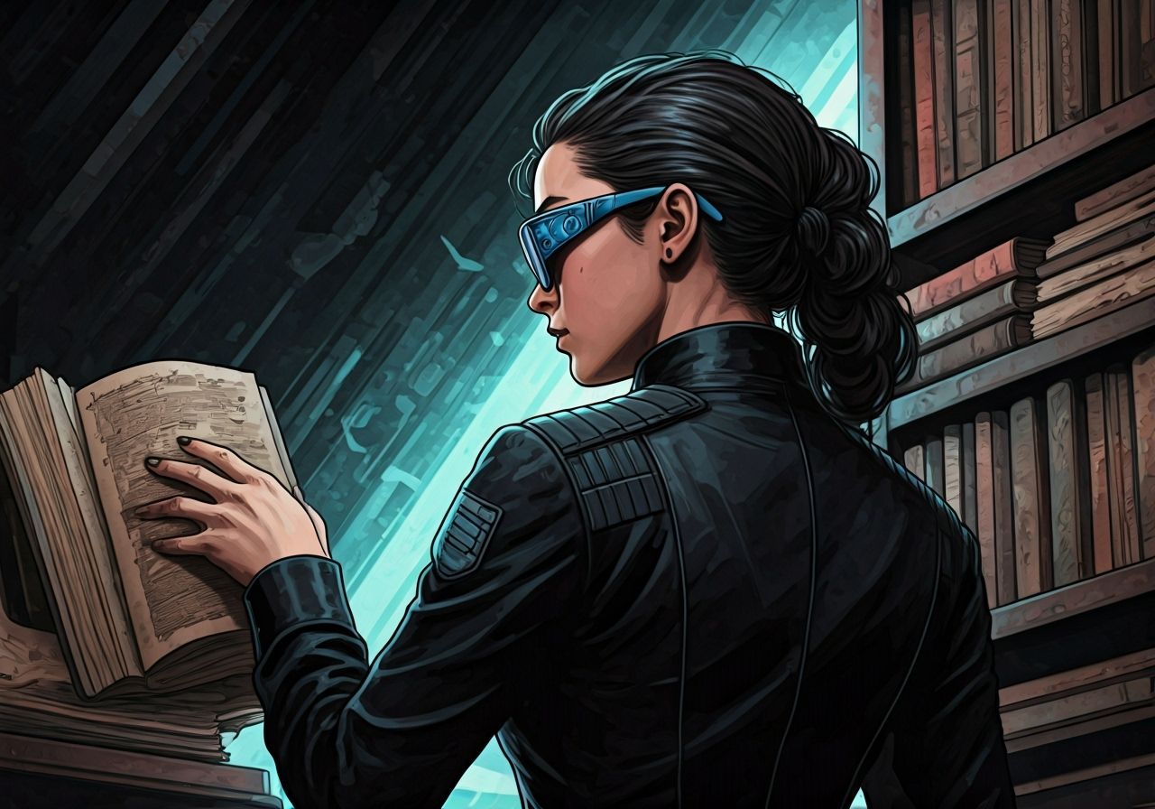 Maisie Williams as Ashildr in Futuristic Library