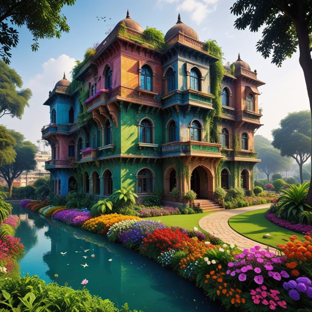 Fantastical Indian Garden Utopia