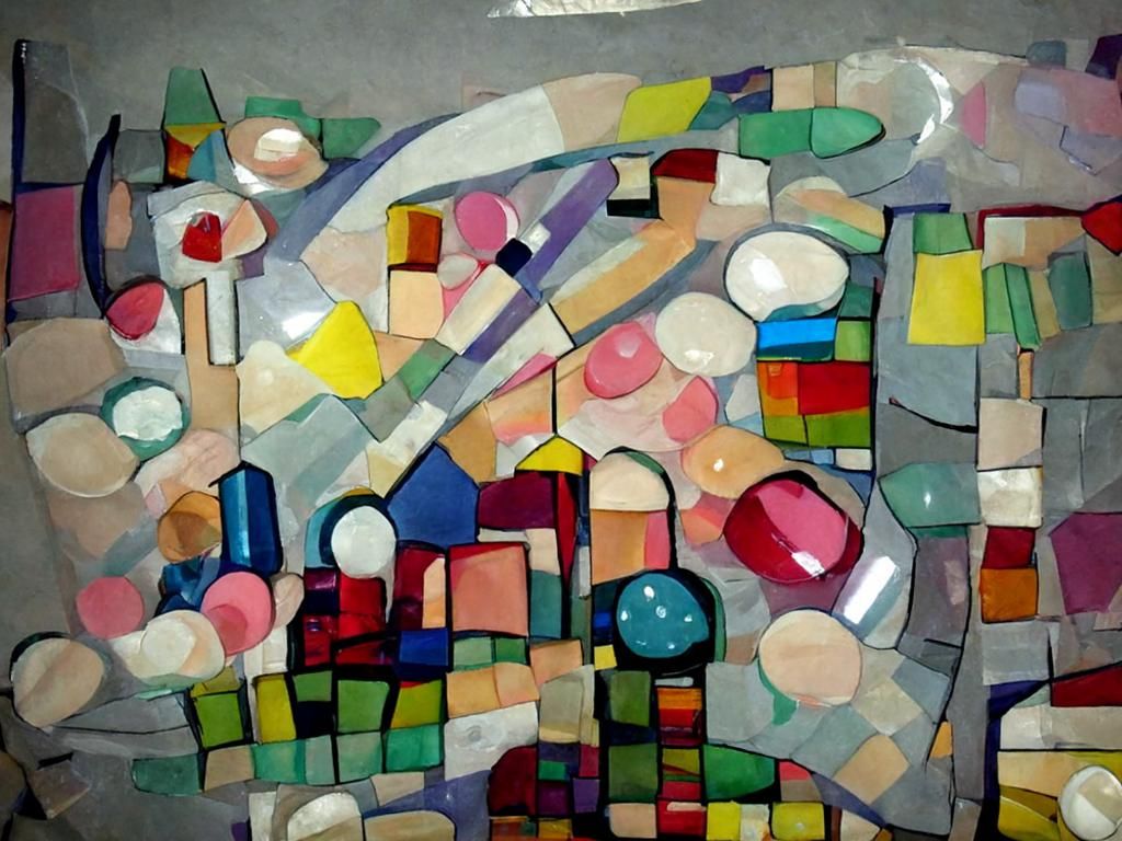 Acrylic Mosaic Art by Wassily Kandinsky - Coherent