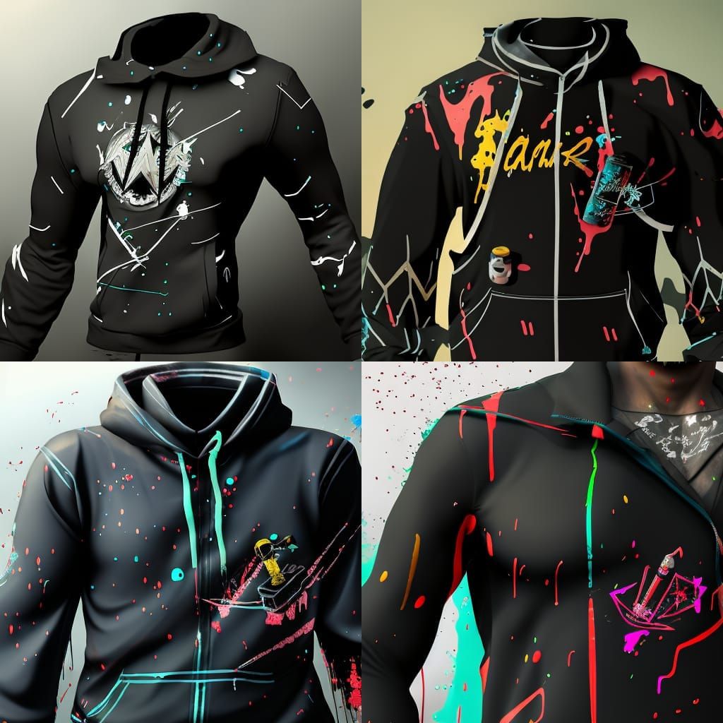 Tattoo Machine Logo Tracksuit: Digital Concept Art