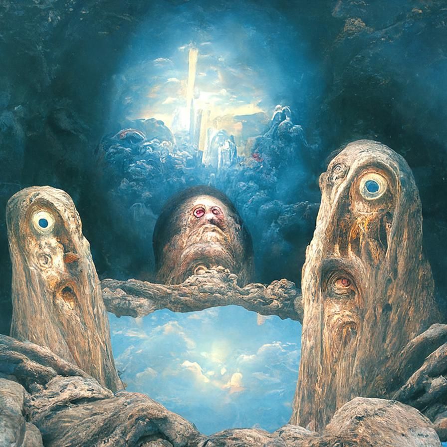 Biblical Horrors Painting in Renaissance Style