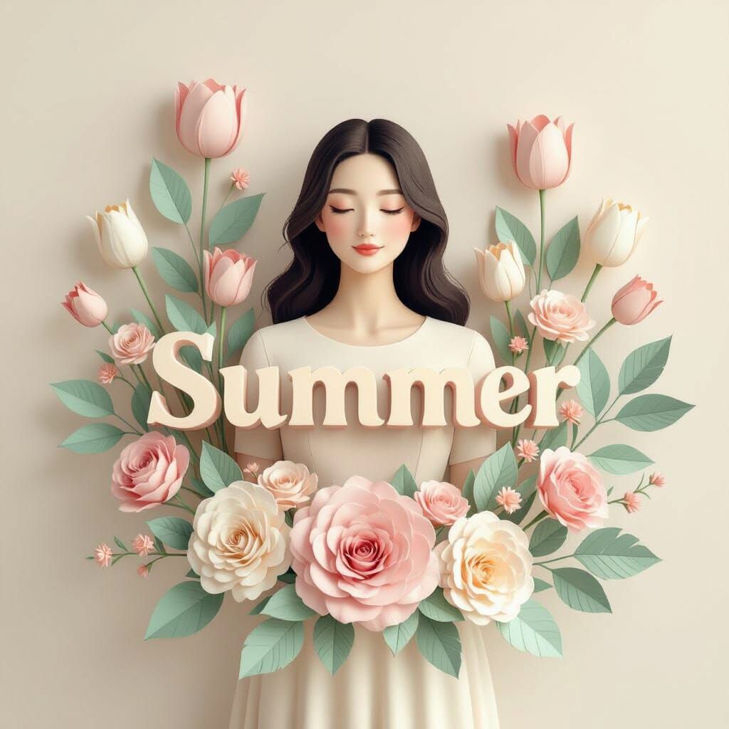 Elegant Floral Mother's Day Arrangement in Pastel Tones