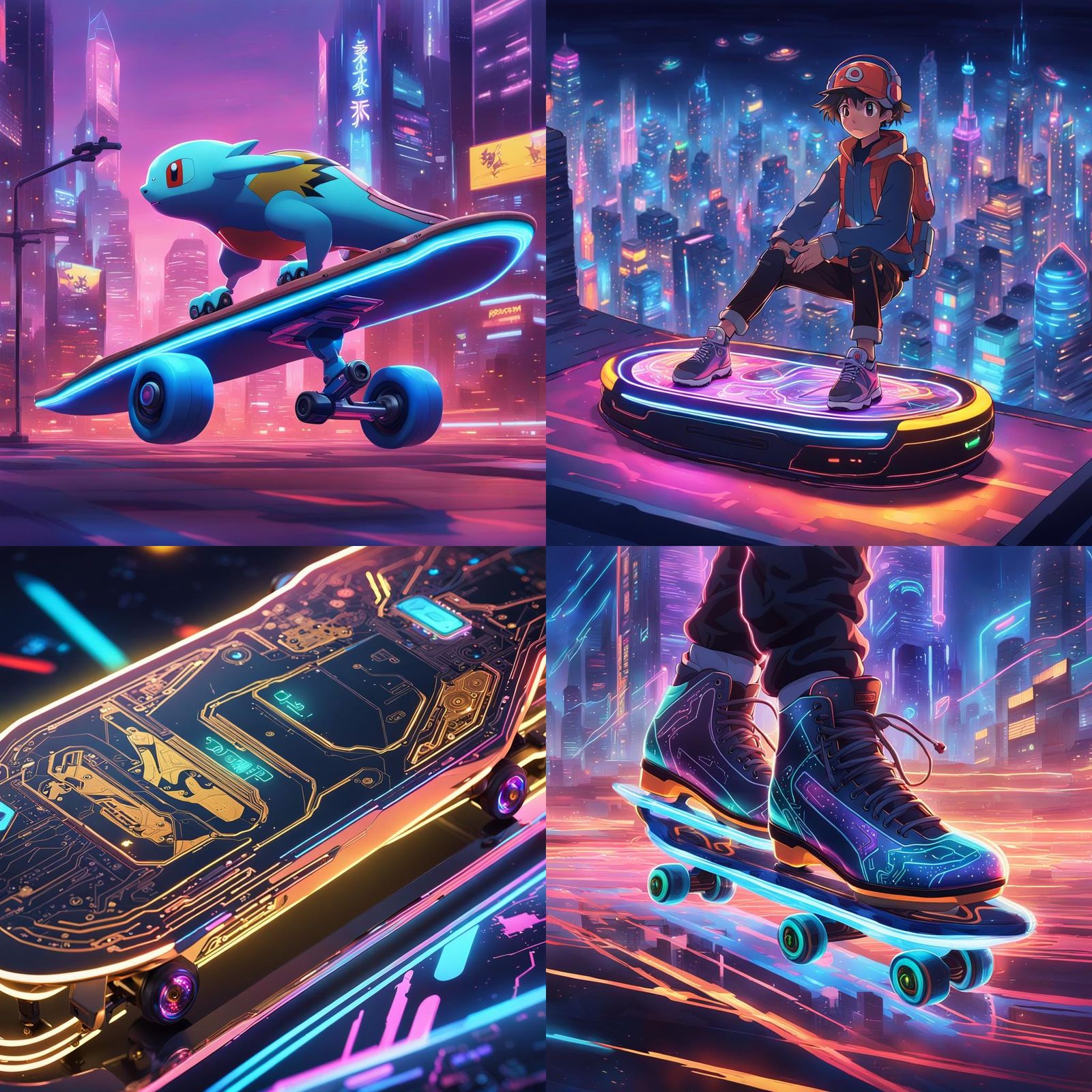 Pokémon Skateboard Concept Art