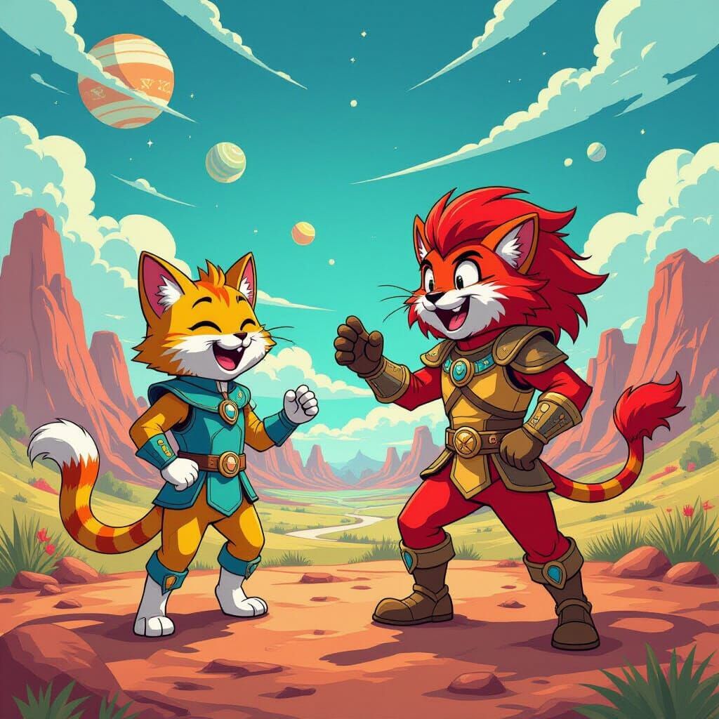 Snarf Jokes With ThunderCats on Alien Planet