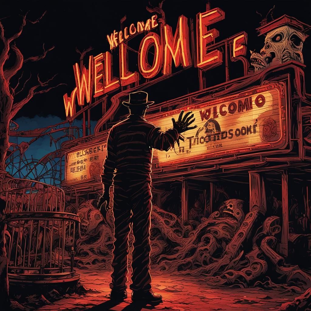 Menacing Theme Park Inspired by Freddy Krueger, Hyperrealism
