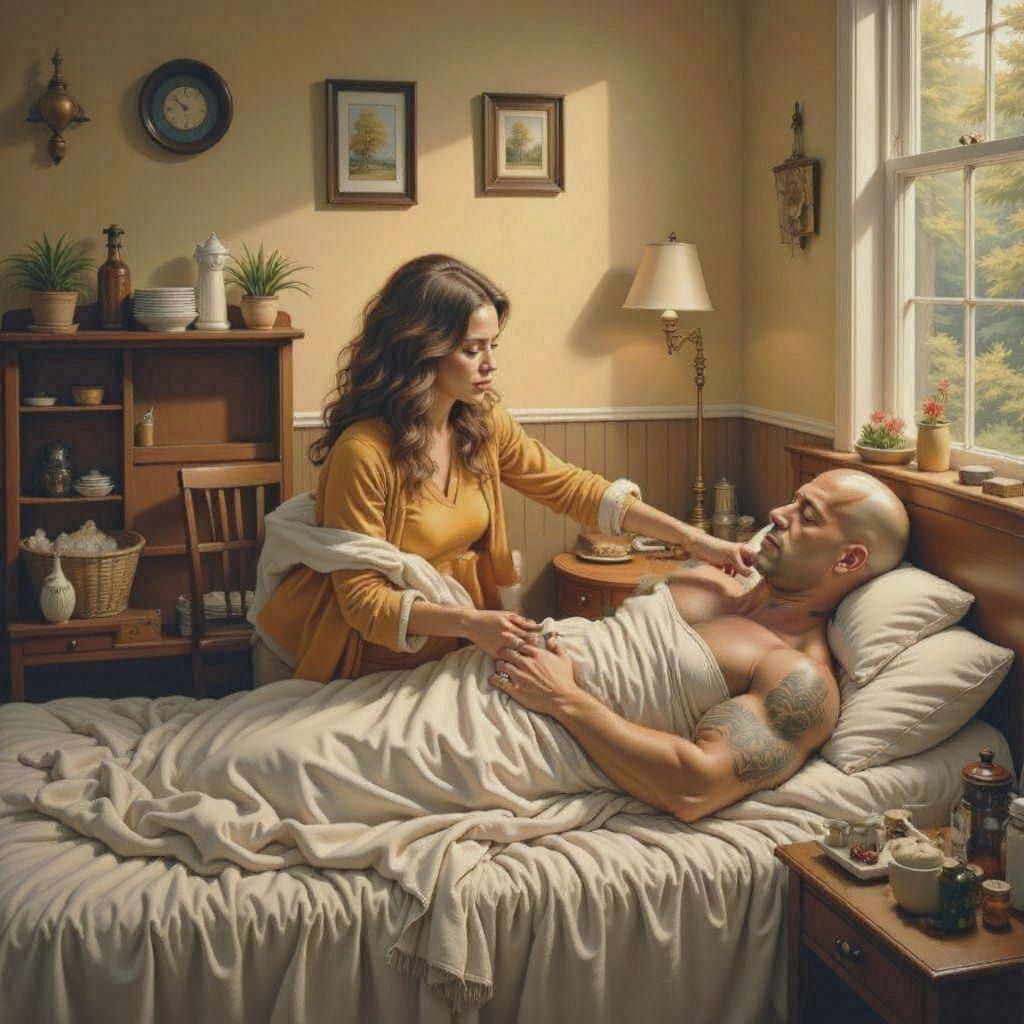 Vin Diesel in Cyberpunk Nursing Scene