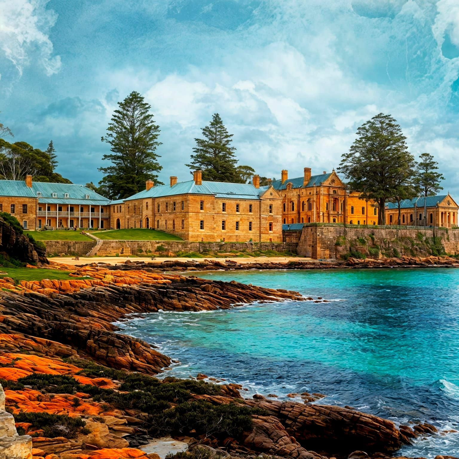 Port Arthur Historic Site Emerge from Tasmania's Rugged Coas...