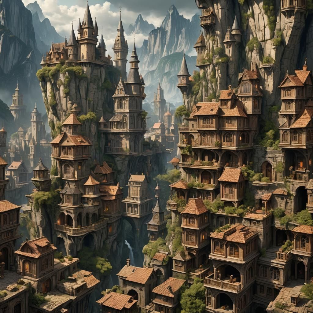 Detailed Matte Painting of a Book
