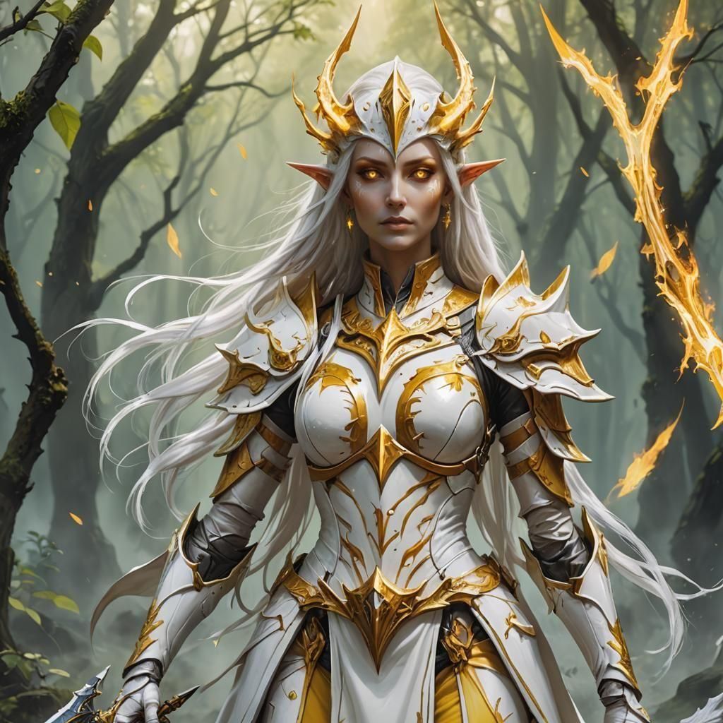 beautiful eldar priestess.