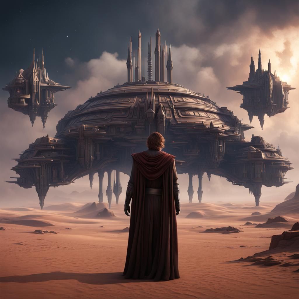 Anakin Skywalker: A Detailed Matte Painting