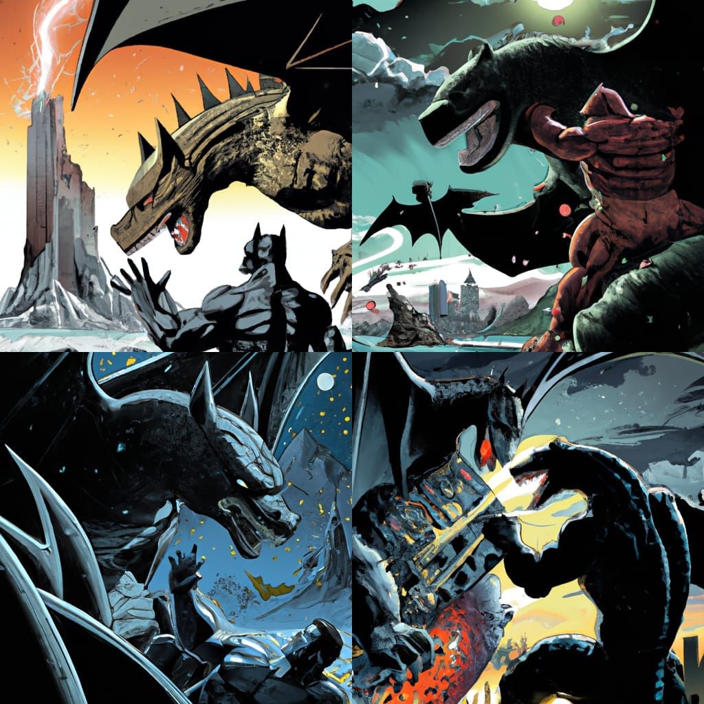 Godzilla vs. Batman: Epic Comic Book Battle