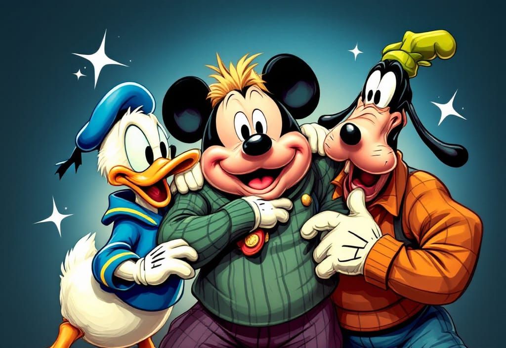 The Three Stooges Reimagined as Classic Comic Book Art