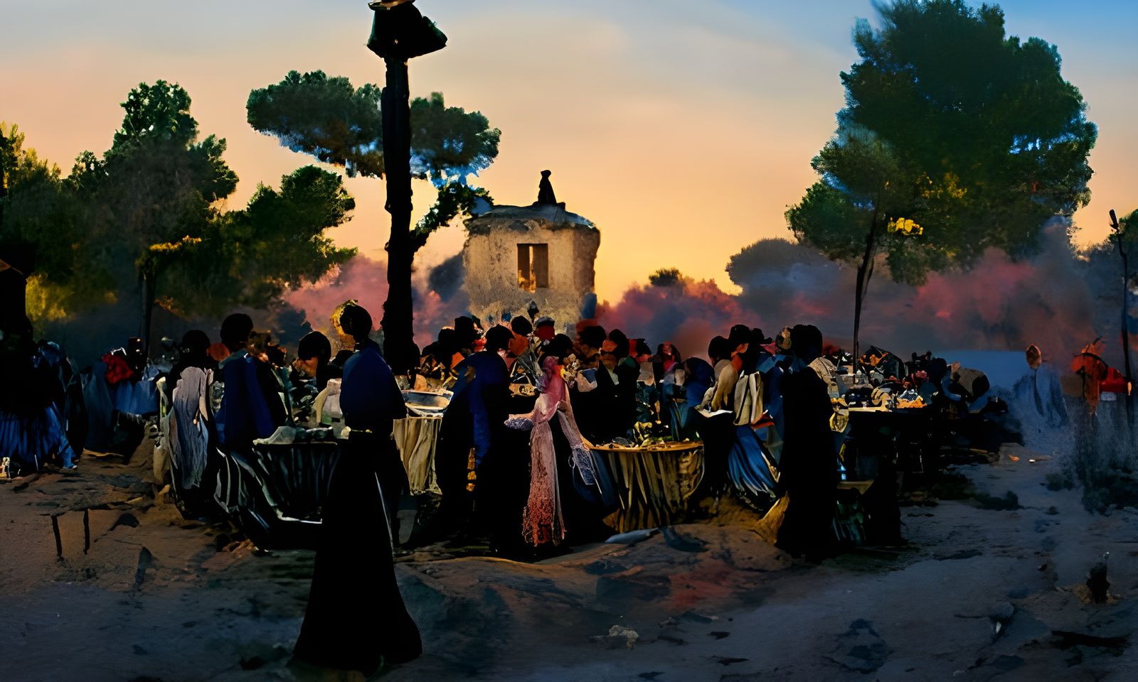 Provençal Evening in Impressionist Style