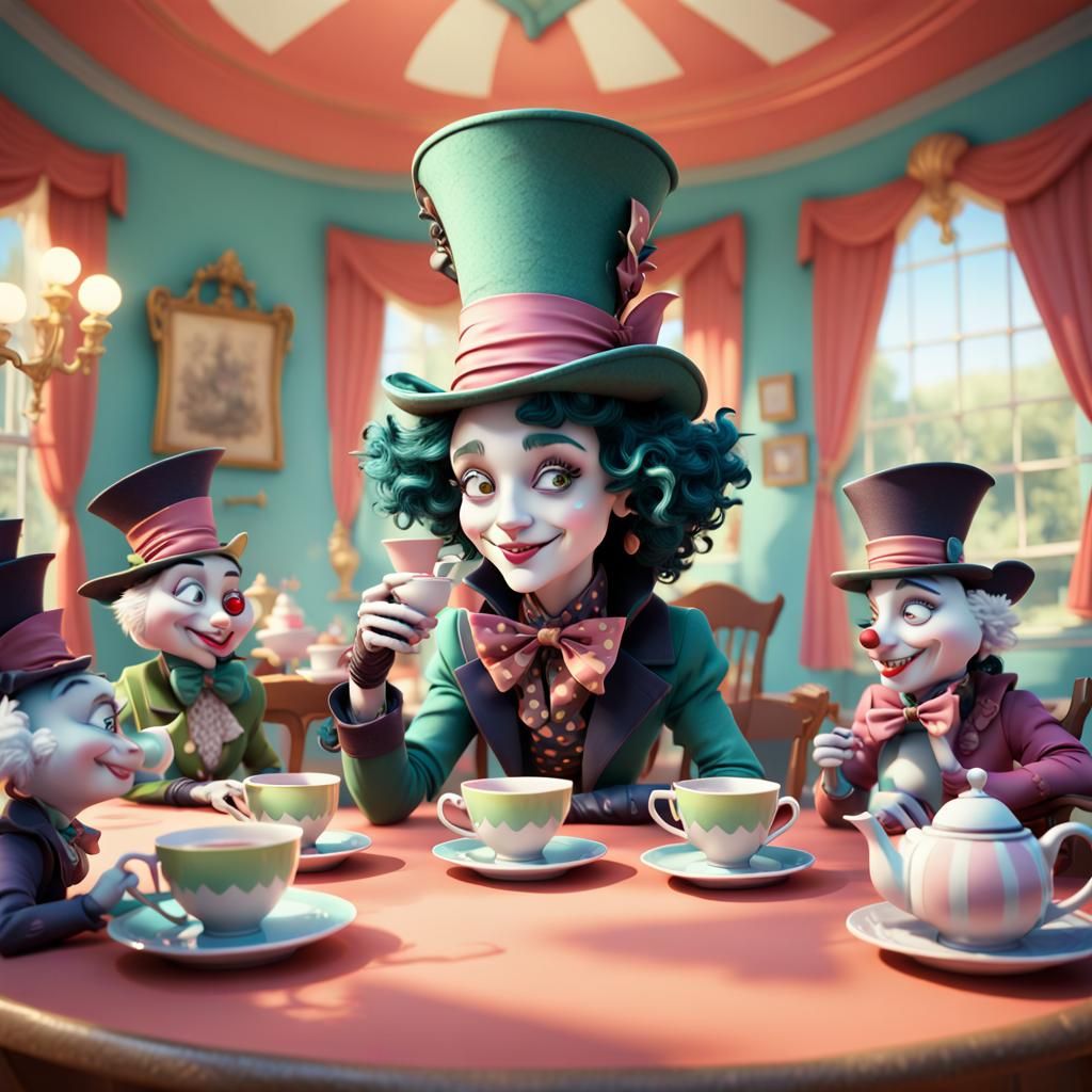 Betty Boop's Mad Hatter Tea Party in 3D