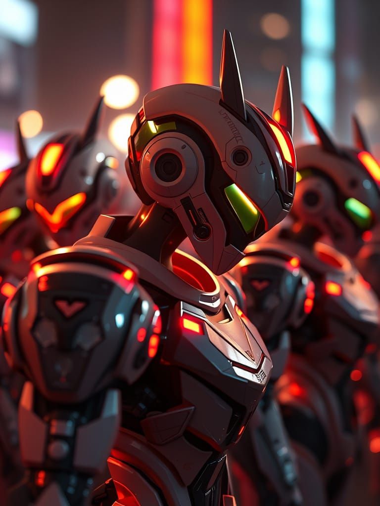 Anime style Mecha people....