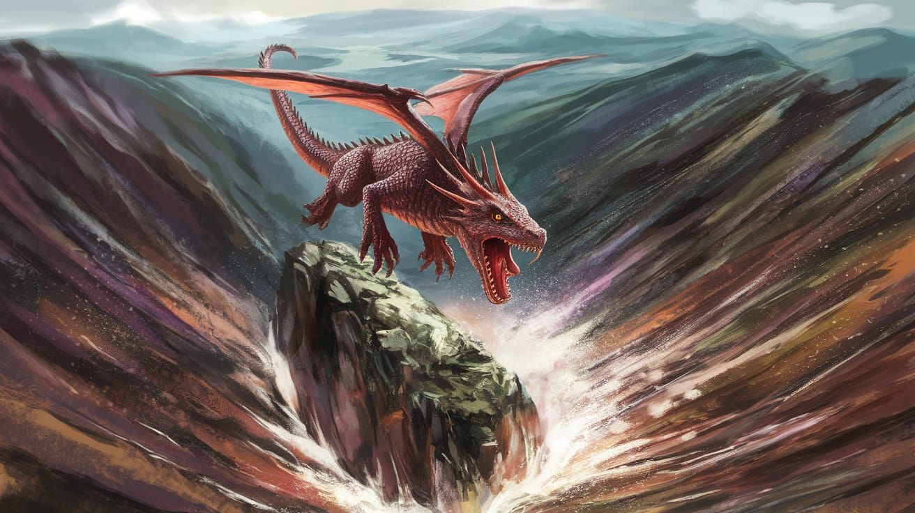 Majestic Dream Dragon in Flight