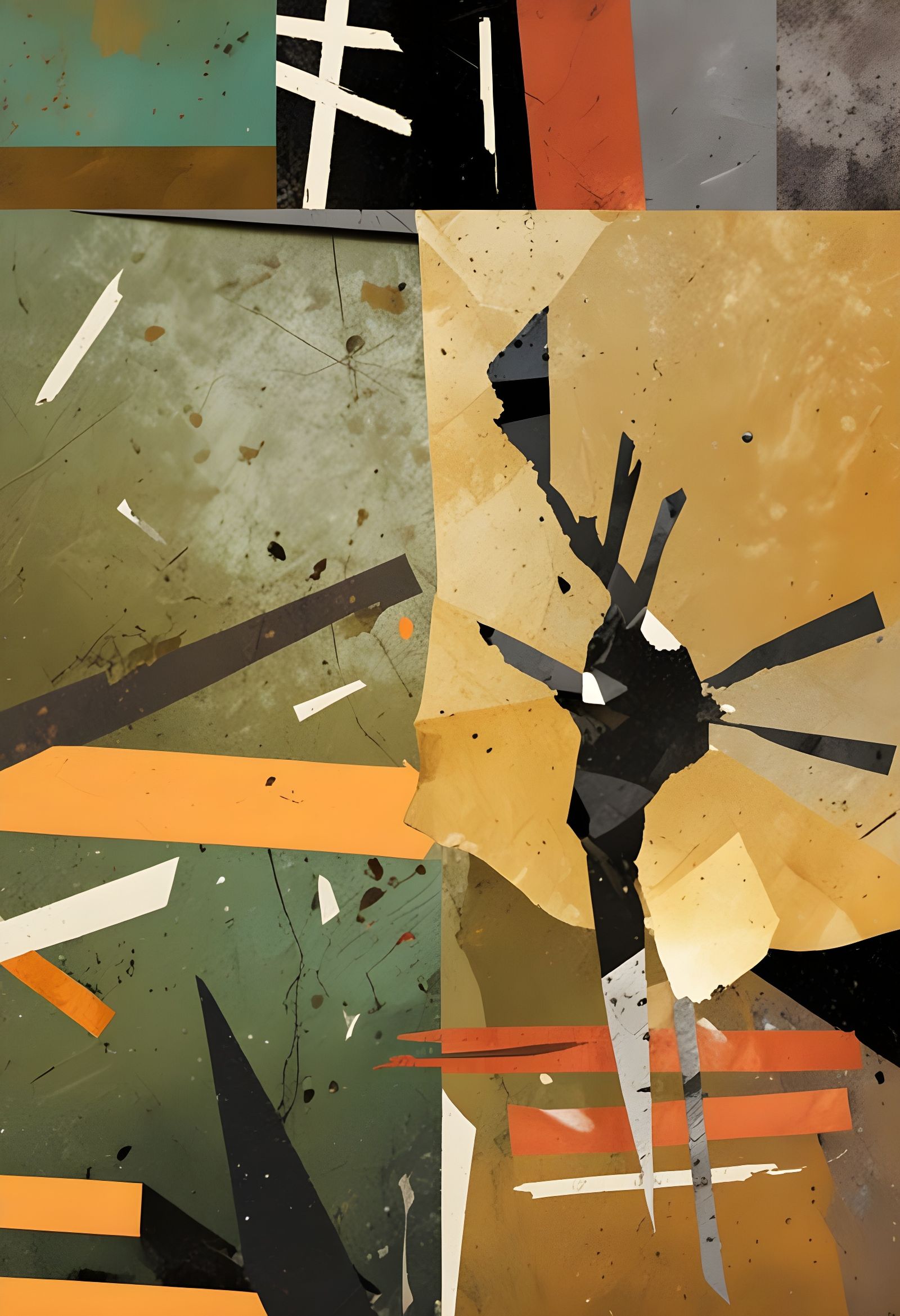 Abstract Scrap Metal Textures and Patterns