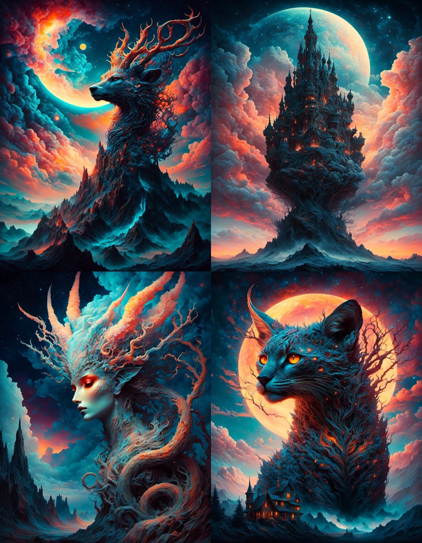 Lord of Shadows Fantasy Illustration in Astral Style